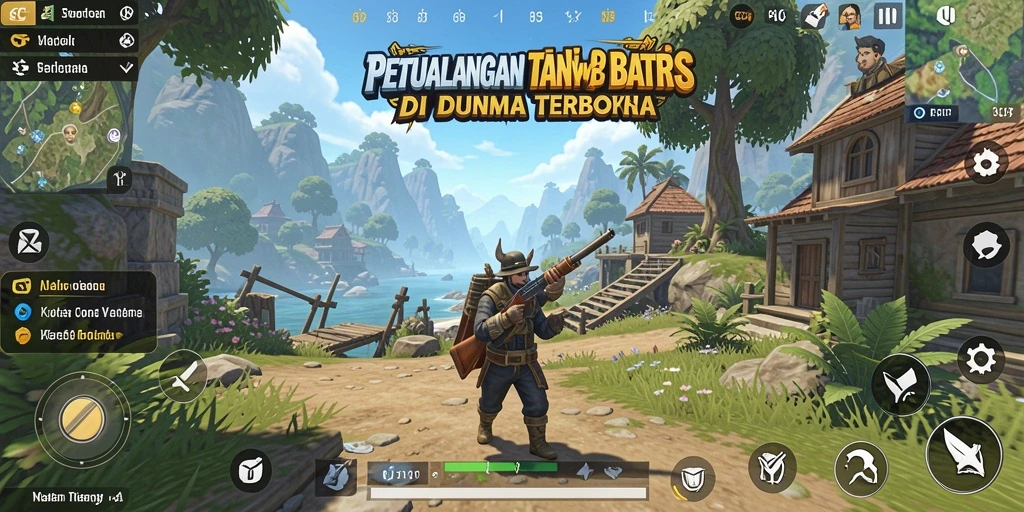 Tangkapan layar gameplay <strong>6CF</strong> menampilkan eksplorasi dunia terbuka yang luas.