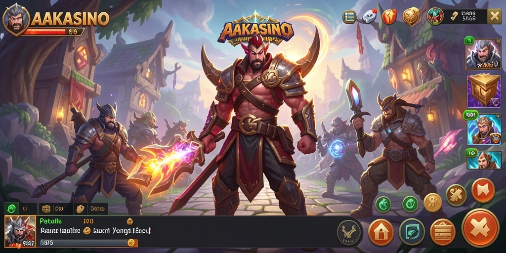 Gameplay seru AAKASINO dengan petualangan ARPG yang mendebarkan.
