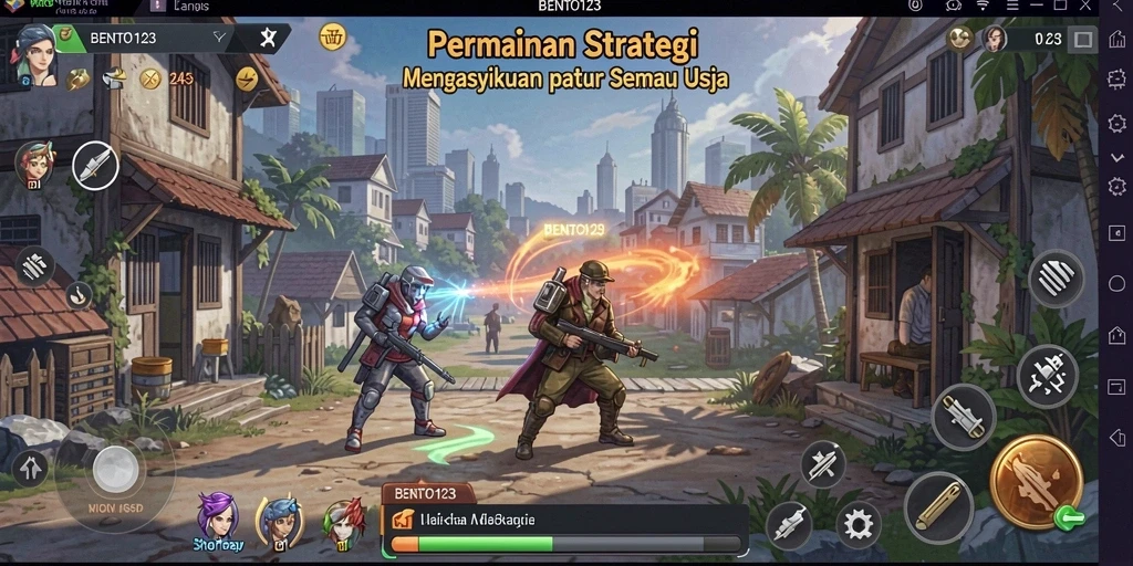 Tampilan gameplay BENTO123 dengan strategi yang intens.