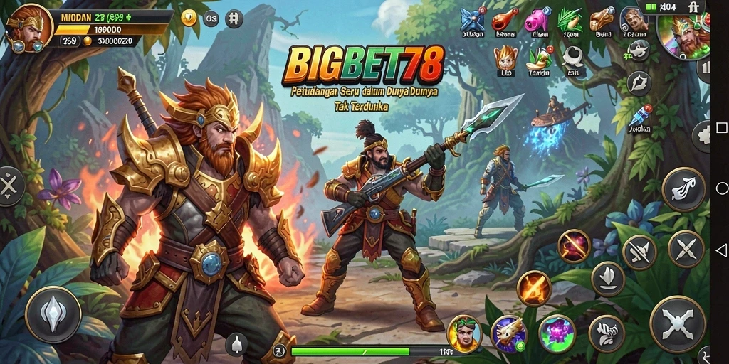 Tampilan gameplay fantastis di BIGBET78 dengan beragam petualangan.
