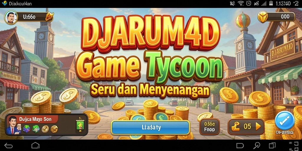 Tampilan screenshot DJARUM4D menunjukkan keseruan dalam mengelola bisnis Tycoon.