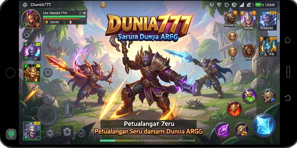 Tangkapan layar <strong>DUNIA777</strong> menampilkan pertarungan epik dalam gameplay ARPG.