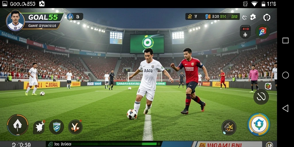 Tangkap momen seru gameplay sepak bola di GOAL55.