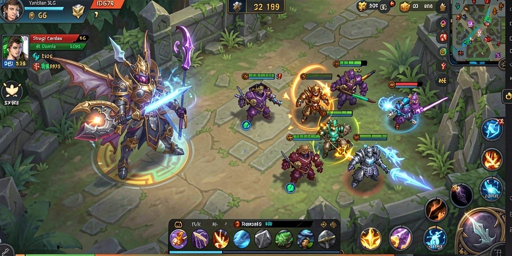 Tampilan gameplay <strong>ID678</strong> menunjukkan aksi pertempuran dan strategi yang mendebarkan.