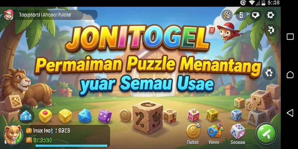 Tampilan gameplay JONITOGEL yang seru dan menantang di layar.