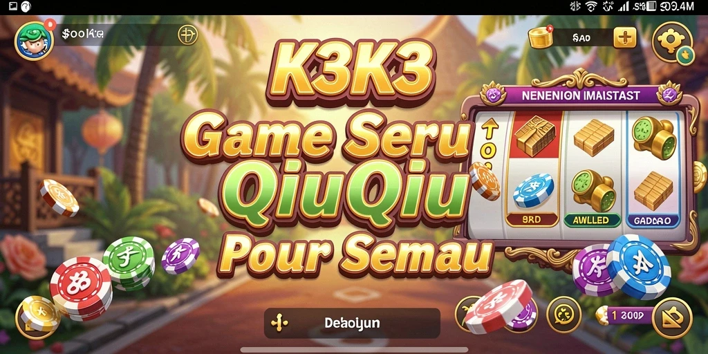 Tampilan gameplay seru K3K3 dengan aksi QiuQiu.