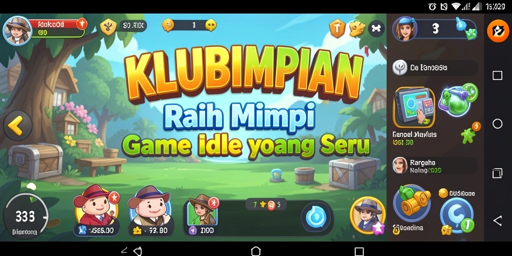 Tampilan gameplay KLUBIMPIAN yang seru dan menantang.