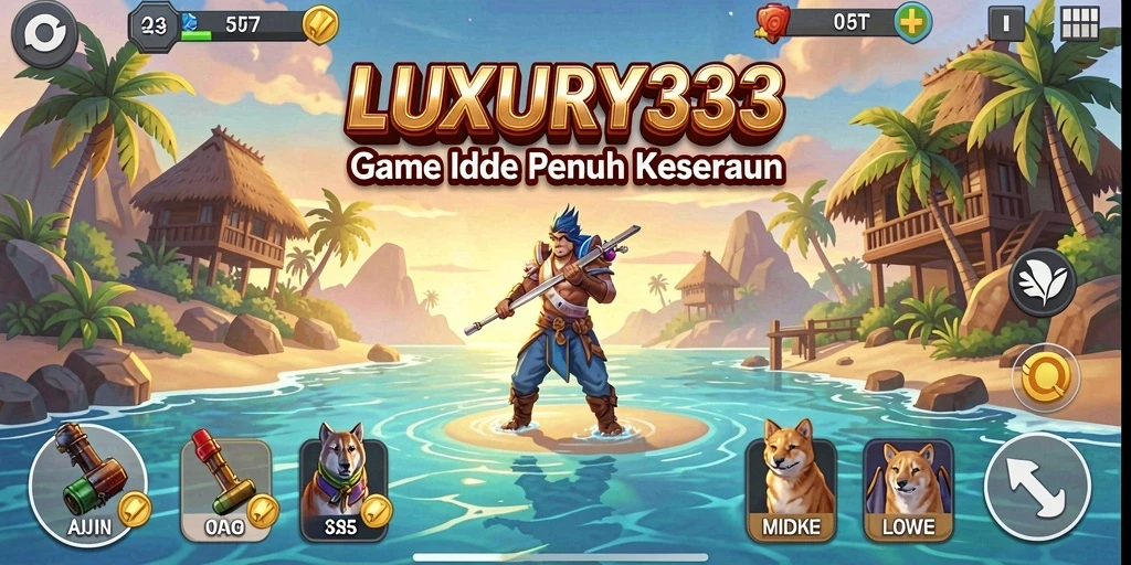 Screenshot utama LUXURY333 menampilkan gameplay Idle yang menarik.