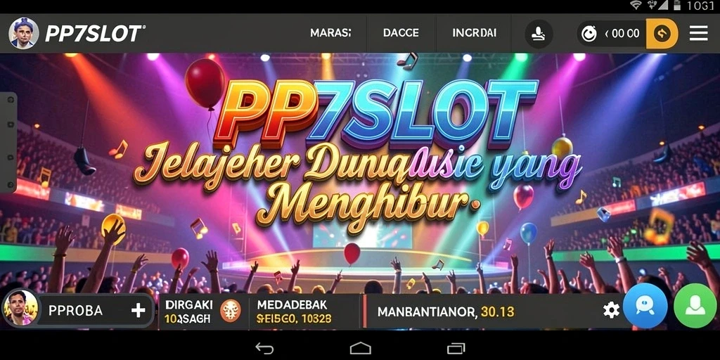 Tampilan gameplay PP7SLOT dengan variasi lagu yang menarik.