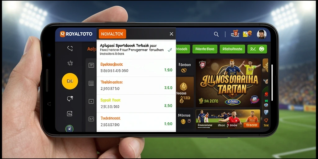 Tampilan gameplay menarik dari aplikasi Sportsbook ROYALTOTO.