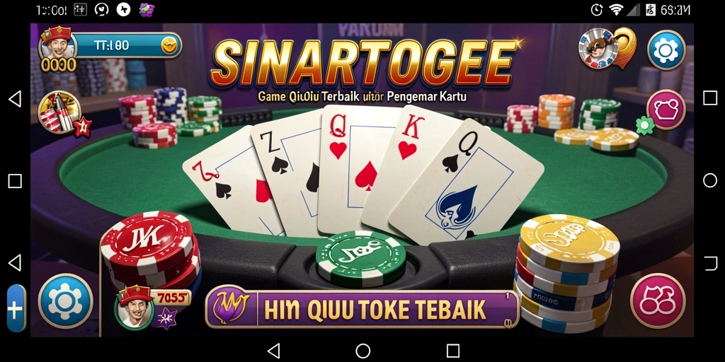 Screenshot gameplay SINARTOGEL menampilkan pemain bersaing di QiuQiu.