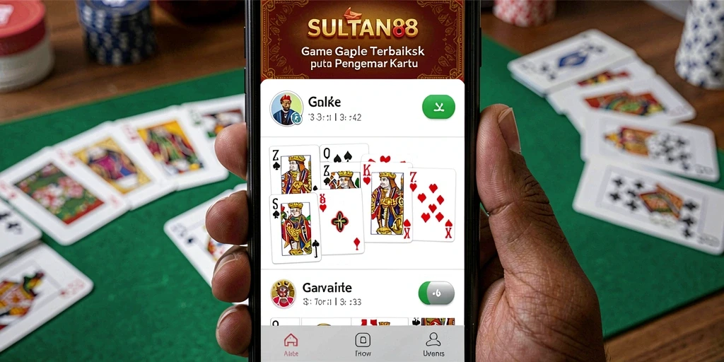 Tampilan gameplay SULTAN88 dengan suasana kompetitif permainan Gaple.