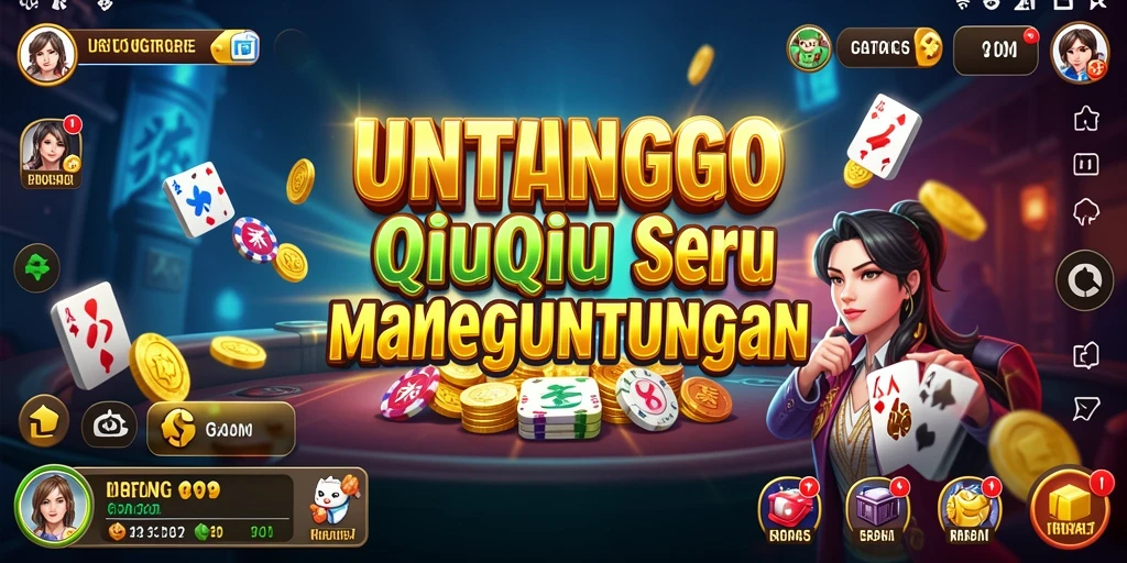Gameplay seru dari UNTUNGGO saat bermain QiuQiu.